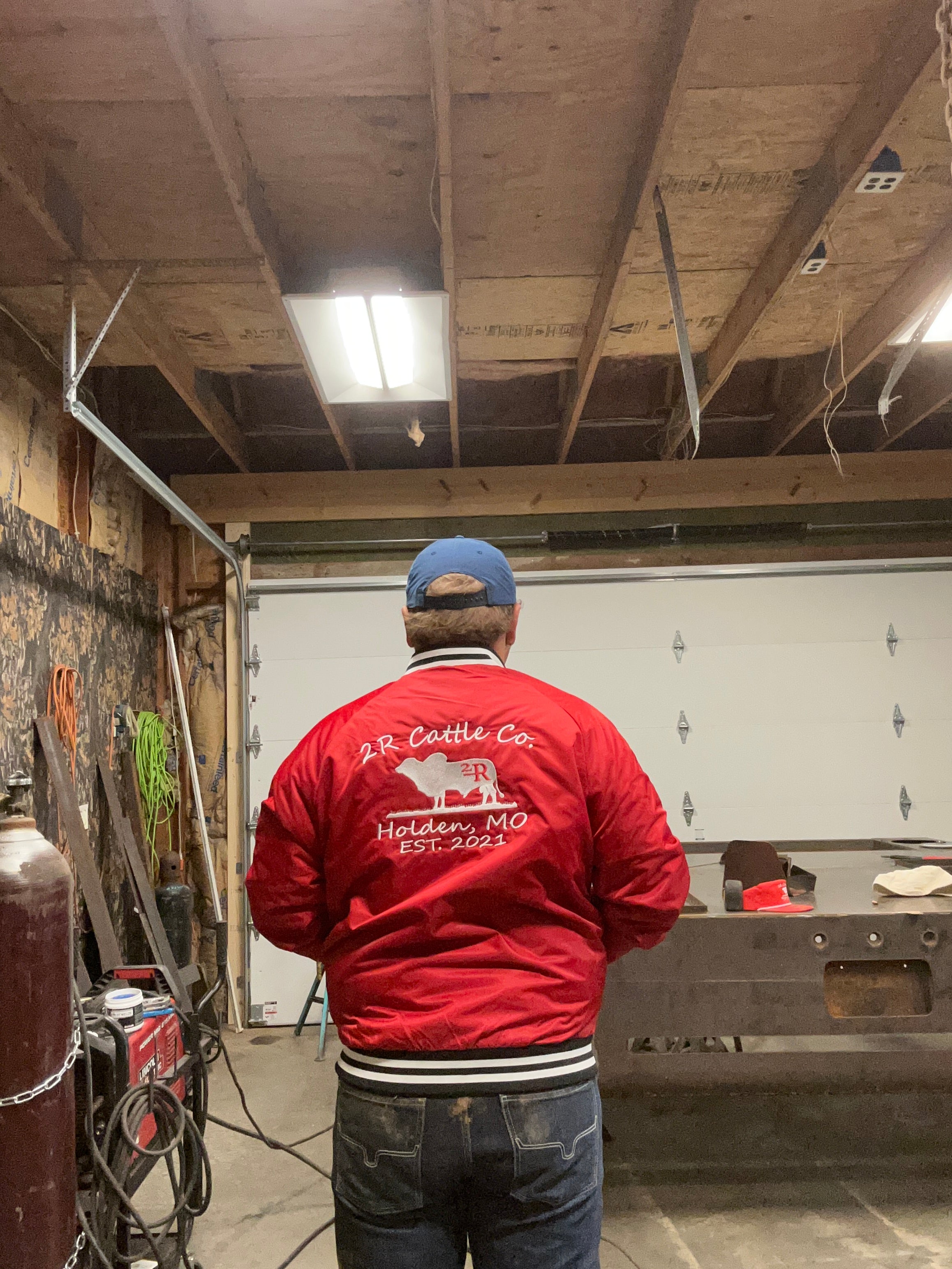 2R cattle co button up wind breaker jacket